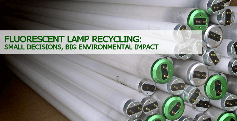 Fluorescent lamp recycling